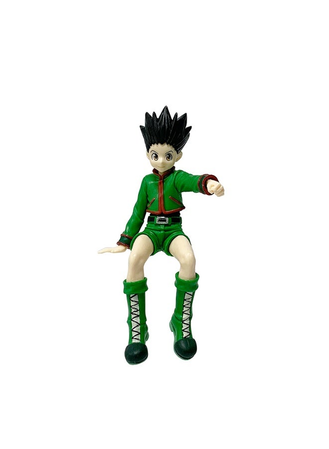 Hunter x Hunter Gon Freecss Figurine in Green Outfit, Ideal for Desk and Car Decoration 12.5 cm - Image 1